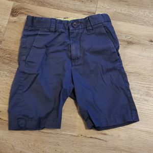 H&M Navy Blue Adj Waist Shorts Slacks 4